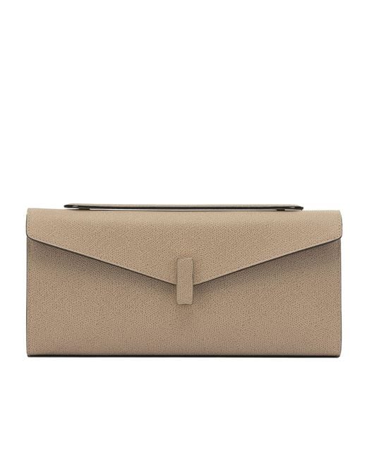 Valextra Natural Iside Clutch Bag
