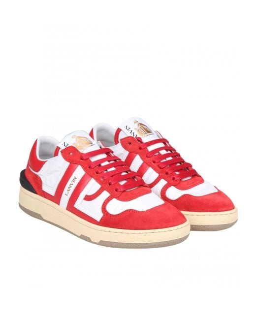 Lanvin Pink Low-Top Trainers