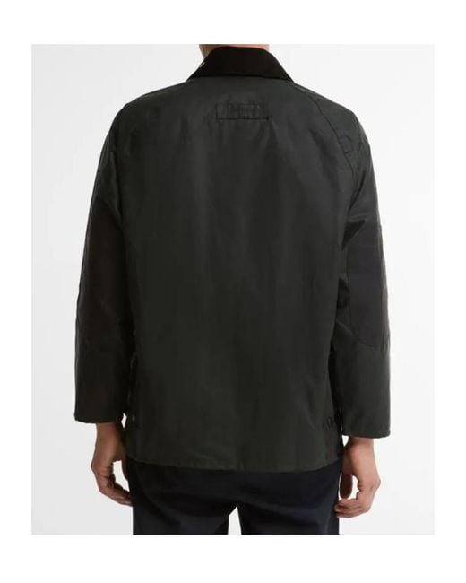 Barbour Black Icons Patch Bedale Wax Jacket for men
