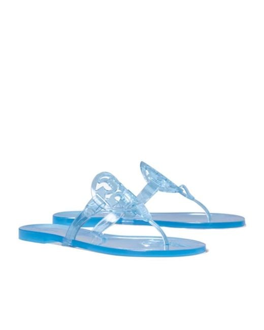 Tory Burch Blue Miller Jelly Sandals