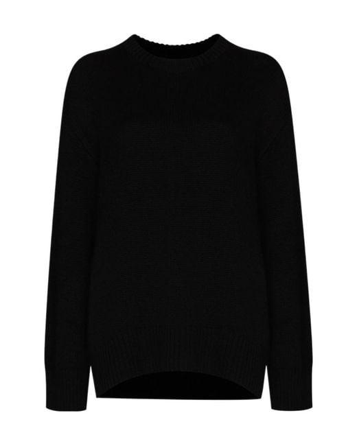 Lisa Yang Black Long-Sleeve Knit Sweater
