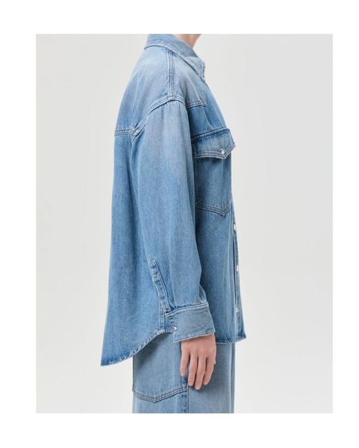 Agolde Blue Lotta Shirt (Flyweight)