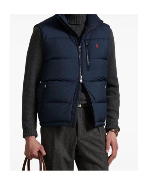 Polo Ralph Lauren Blue The Gorham Puffer Gilet for men