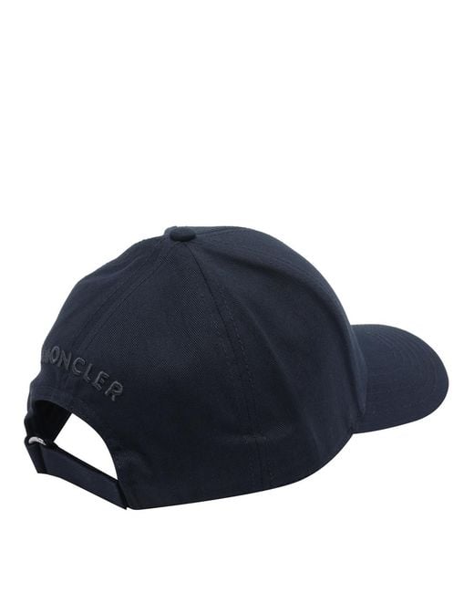 Moncler Blue Baseball Cap for men