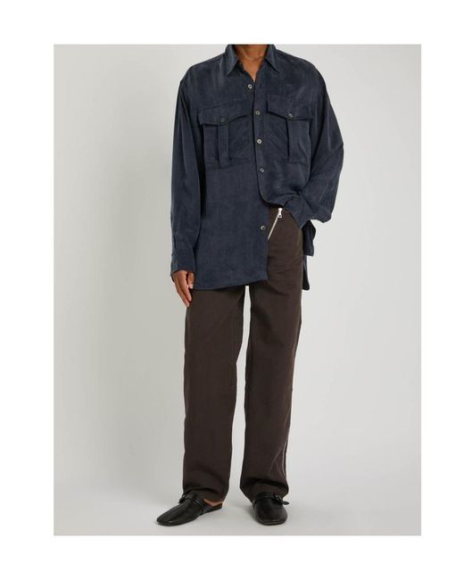 Dries Van Noten Brown Pexior Straight-Leg Cotton Trousers for men