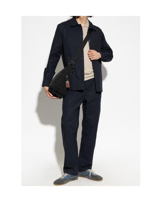 Samsøe & Samsøe Blue Sataka Button-Up Shirt Jacket for men