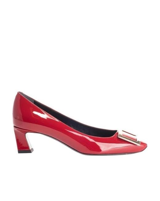 Roger Vivier Pink Trompette Buckle Pumps