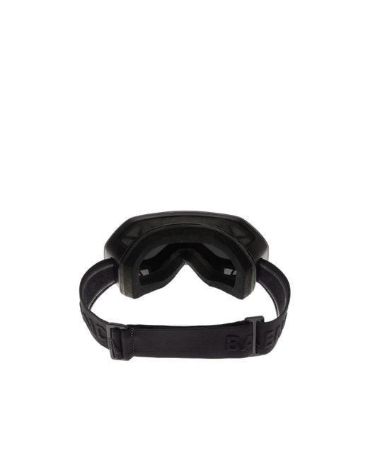 Balenciaga Black Eyewear Ski Mask Shield Sunglasses for men