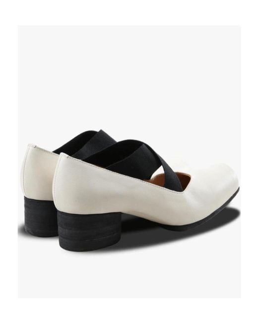 Uma Wang Black Square-Toe Ballet Flats