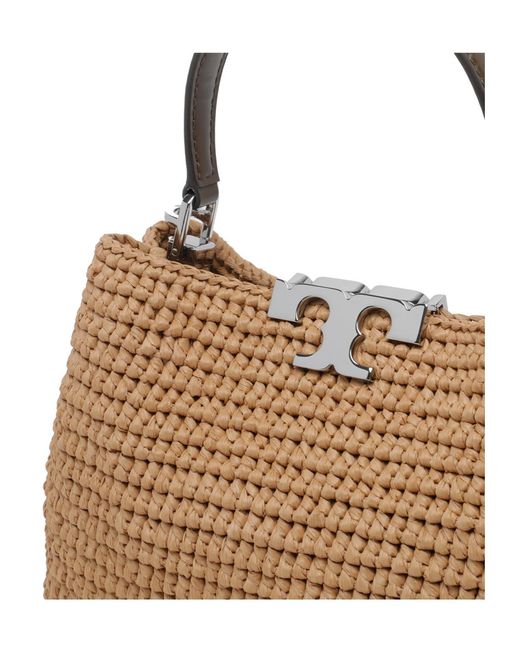 Tory Burch Brown Honeycomb Mini Satchel Bag