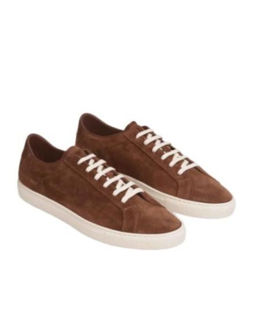 Common Projects Brown Achilles Suede Sneakers for men