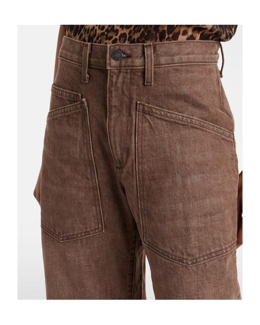 Nili Lotan Brown Belt Loop Jeans