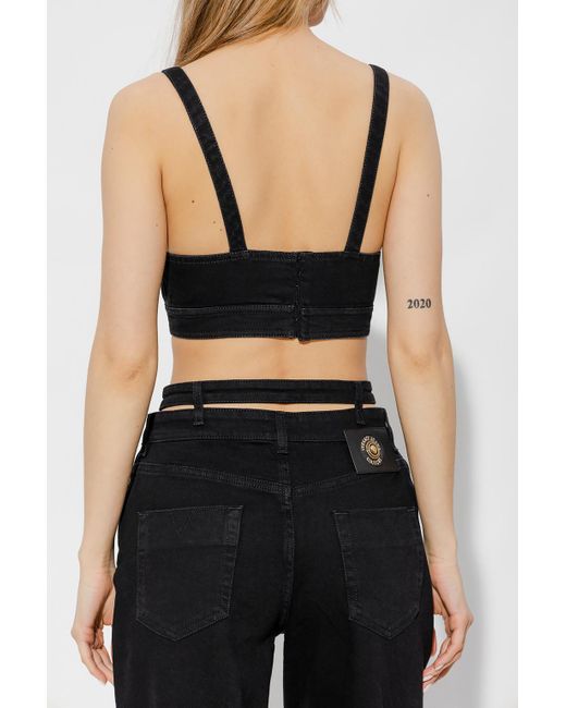 Versace Jeans Black Logo Sling