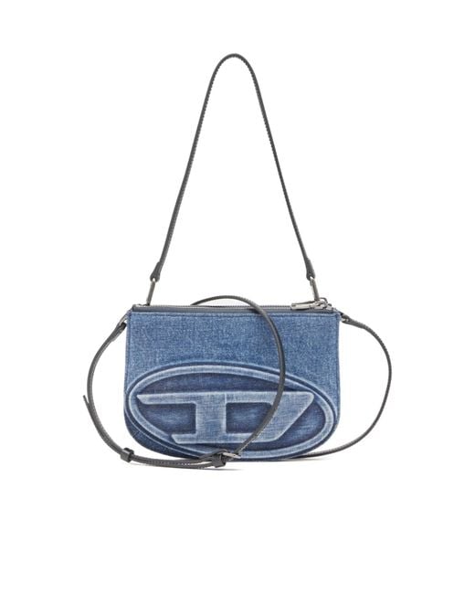 DIESEL Blue 1Dr Twin Logo-Detail Shoulder Bag