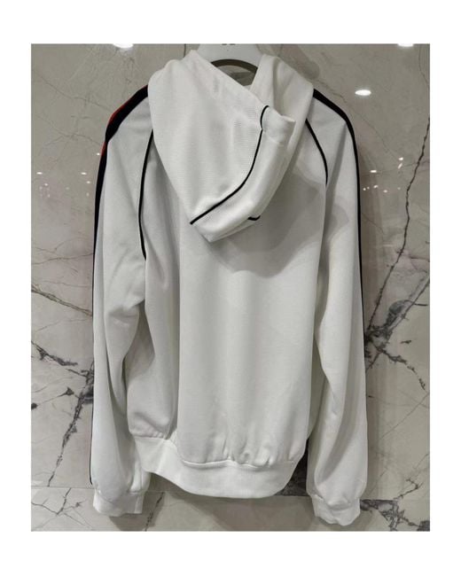 Gucci Gray Hooded Long-Sleeved Hoodie