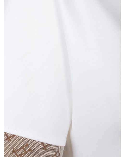 Herno White Button Detailed Short-Sleeved Shirt