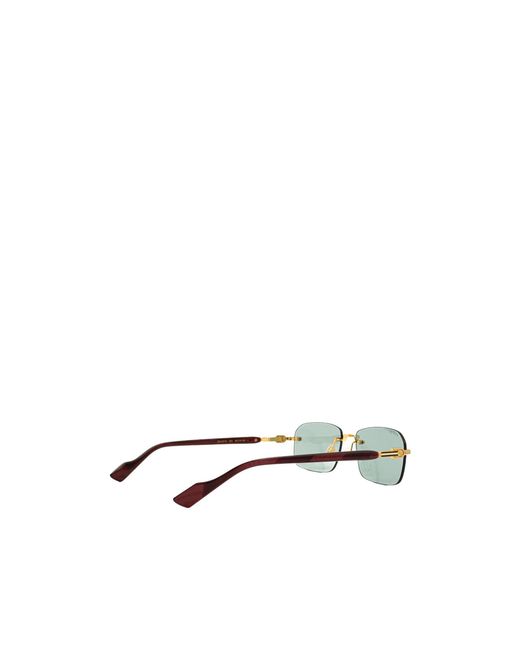 Gucci White Logo Pattern Sunglasses