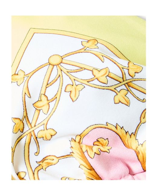 Versace Metallic Tie Bikini Top