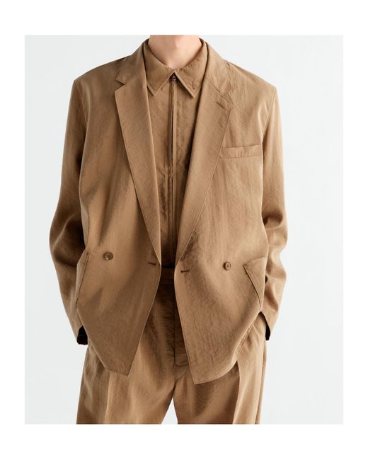 Lemaire Natural Light Double-Breasted Jacket for men