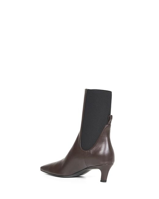 Totême Brown Totême High Heel Slip-On Ankle Boots