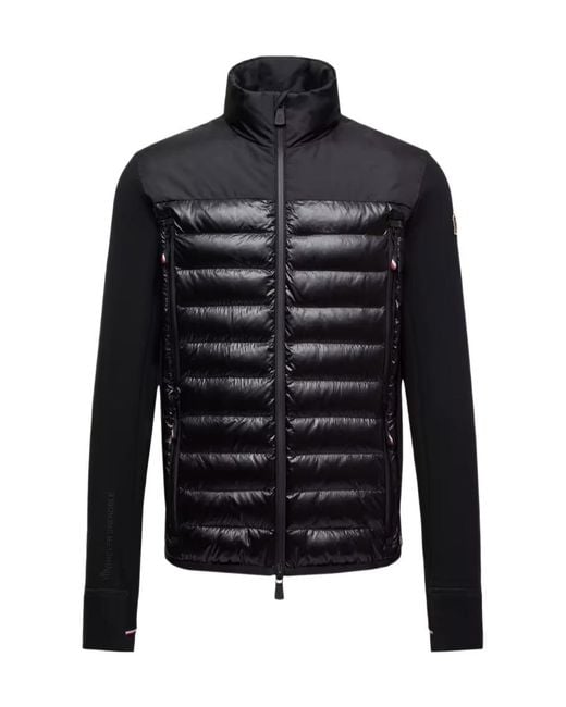 Moncler Black Grenoble Padded Polartec Zip-Up Jacket for men