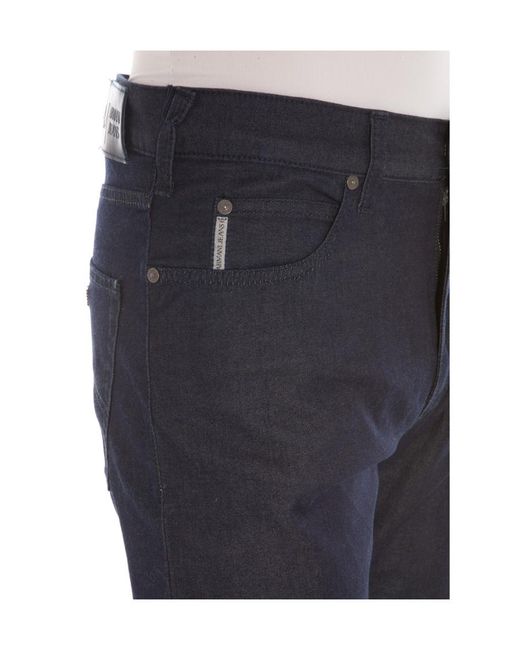 Armani Jeans Blue Logo Jeans for men