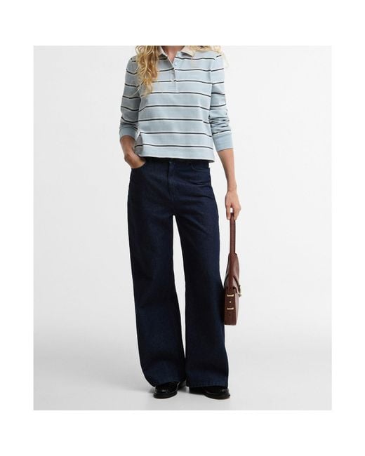 Barbour Blue Striped Polo Shirt