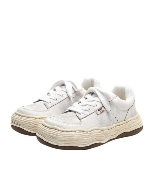 Maison Mihara Yasuhiro White Oliver Sculpted-Sole Sneakers for men