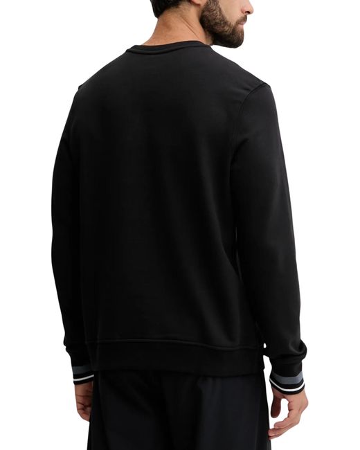 Calvin Klein Black Soft Cotton French Terry Sweatshirt for men