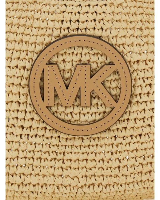 MICHAEL Michael Kors Natural Logo Patch Hobo Bag