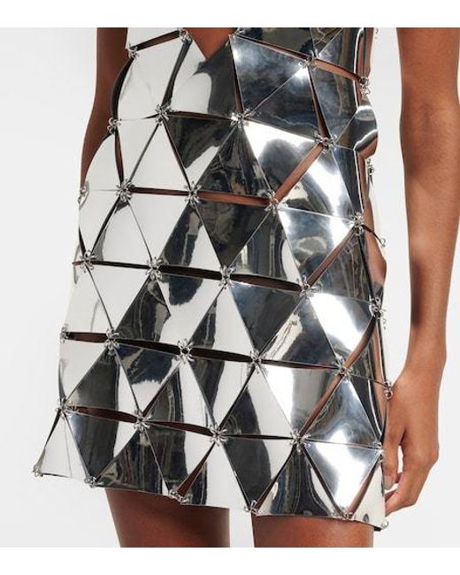 Rabanne White Assembly Cutout Minidress