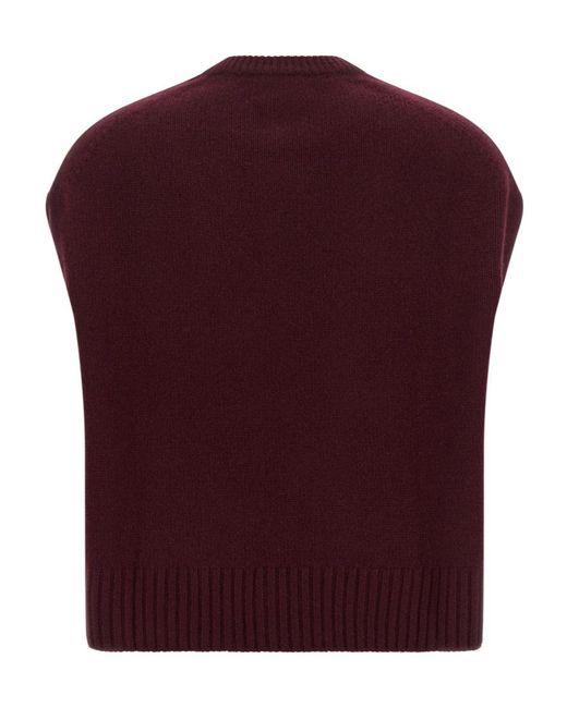 Be You Red Sleeveless Knit Vest
