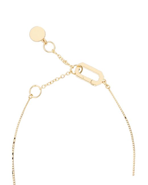 AllSaints White Rectangular Pendant Necklace