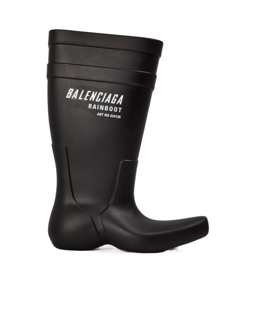 Balenciaga Black Versatile Fashionable Ankle Boots for men