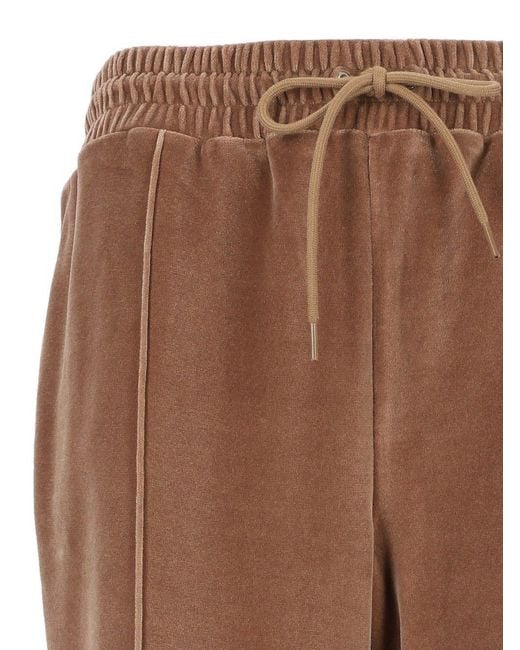 Céline Brown Drawstring Casual Pants