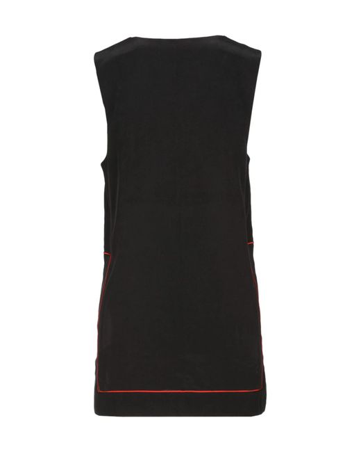 Ganni Black V-Neck Top