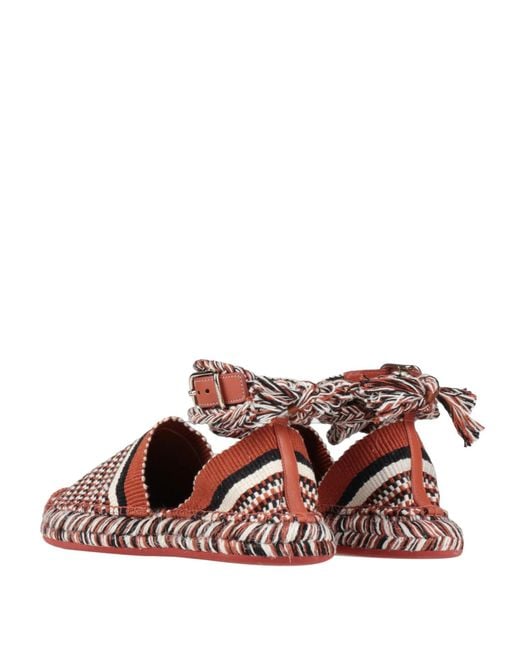 Chloé Brown Colored Woven Jute Sole Sandals