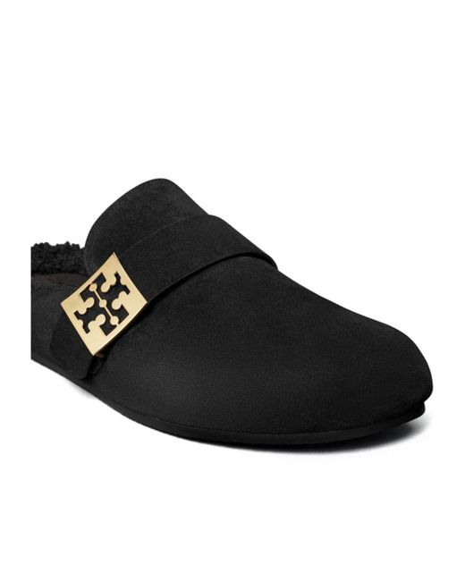 Tory Burch Black Mellow Mules