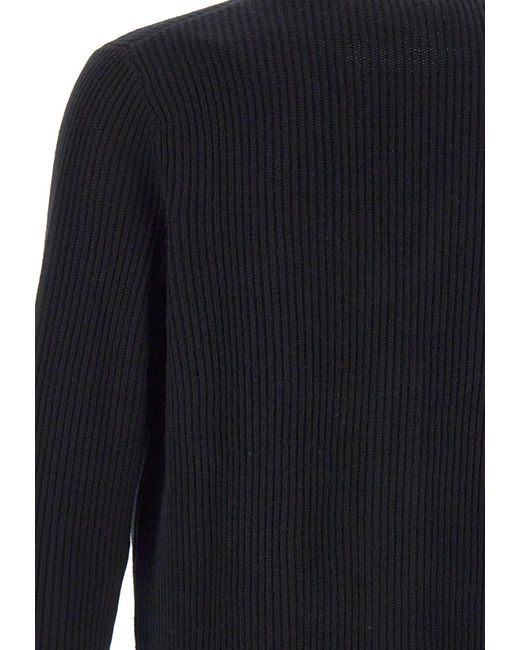 Mc2 Saint Barth Blue Herrison Ribbed Cardigan for men