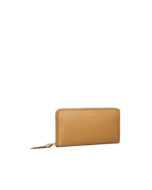 Tory Burch Natural Romy Zip Continental Wallet