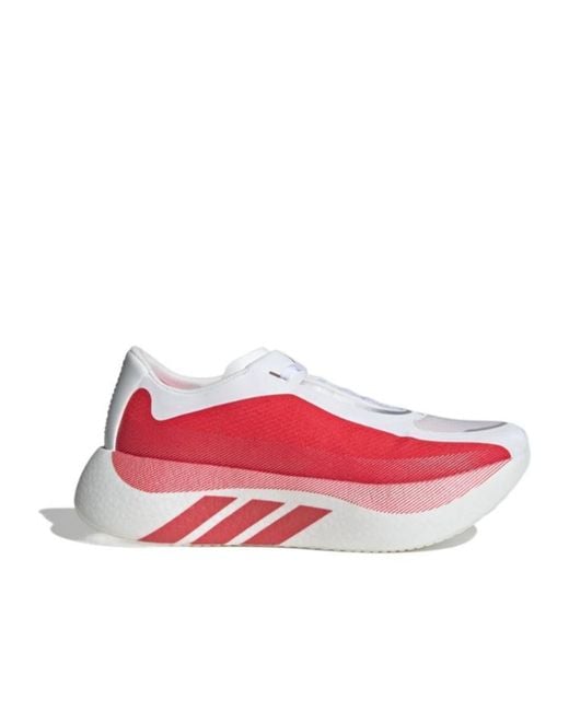 Adidas Red Hyperboost Edge Running Shoes for men