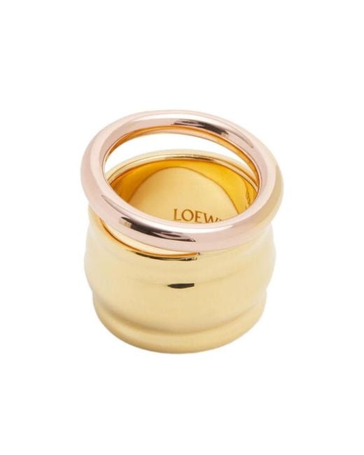 Loewe Metallic Nappa Knot Ring