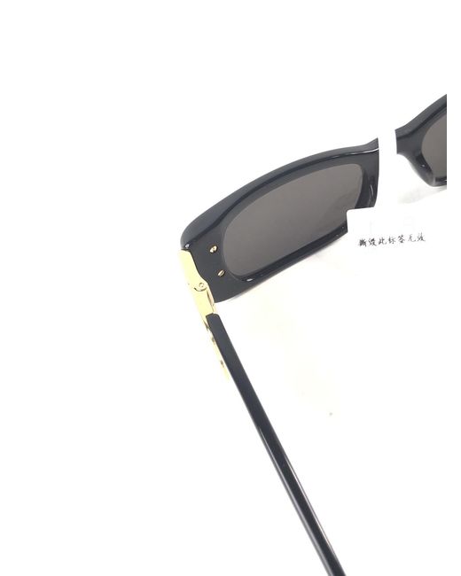 Balenciaga White Eyewear Dynasty Rectangular-Frame Sunglasses