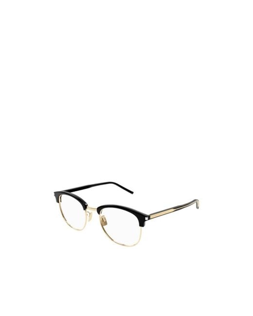 Saint Laurent White Eyewear Sl 779 Browline Glasses for men
