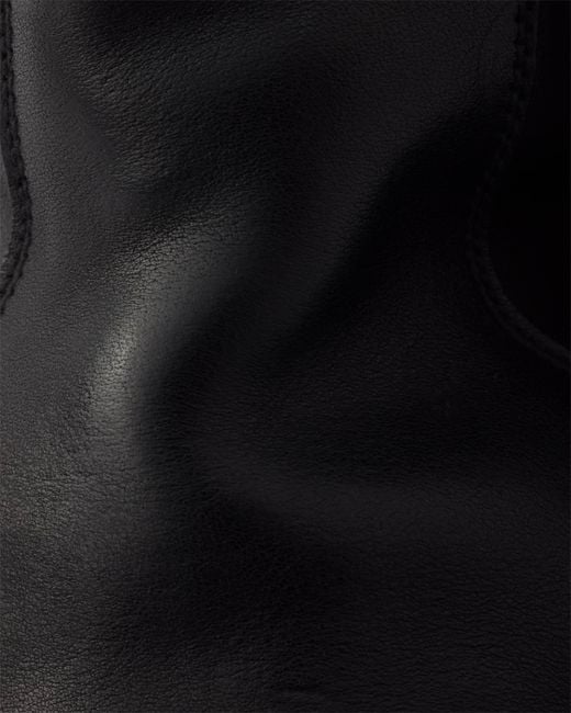 Prada Black Logo-Detailed Zipper Boots for men