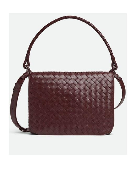 Bottega Veneta Purple Swing Messenger for men