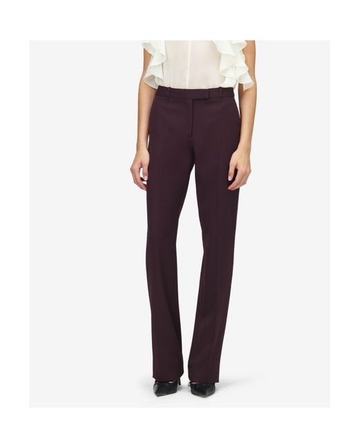 McQueen Purple Concealed-Fastening Tailored Trousers