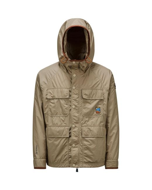 Moncler Green Grenoble Rutor Logo Patch Hooded Jacket for men