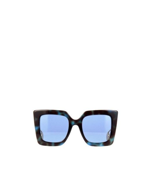 Gucci Blue Square Sunglasses