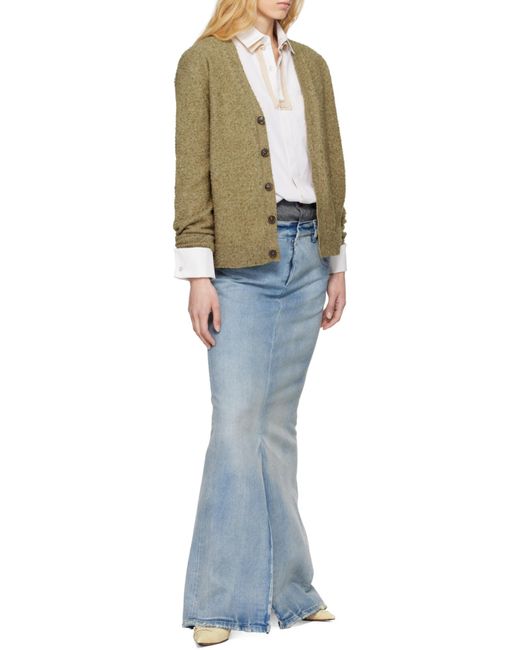 Maison Margiela Blue Anonymity Of The Lining Denim Skirt